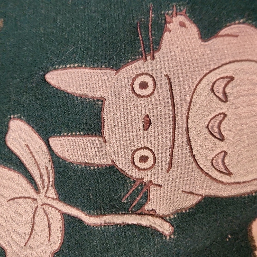 Studio Ghibil My Neighbor Totoro Allover Print Zippered Women's Sweater - Picture 6 of 8